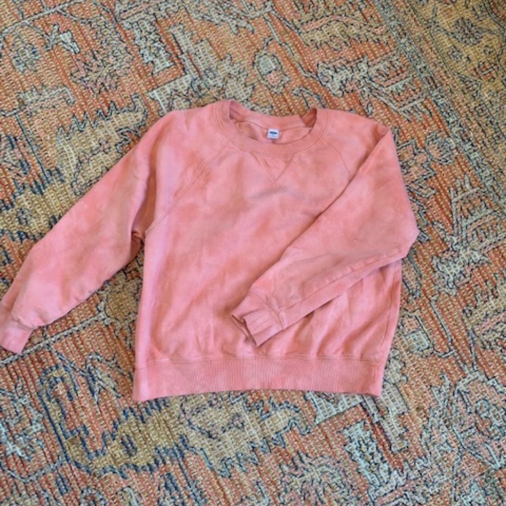 Old Navy Crewneck Sweatshirt Salmon Tie Dye